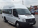 Бесплатный автобус Genser в пункт аренды автомобилей АрендаАвто-нбс на Новорязанском шоссе
